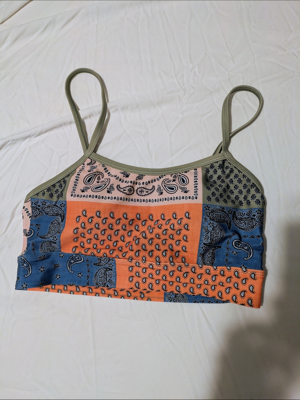 Patchwork Bikini Top